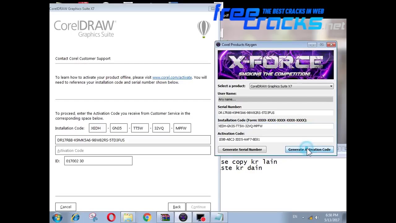 Free download corel draw x4 serial key and activation code download